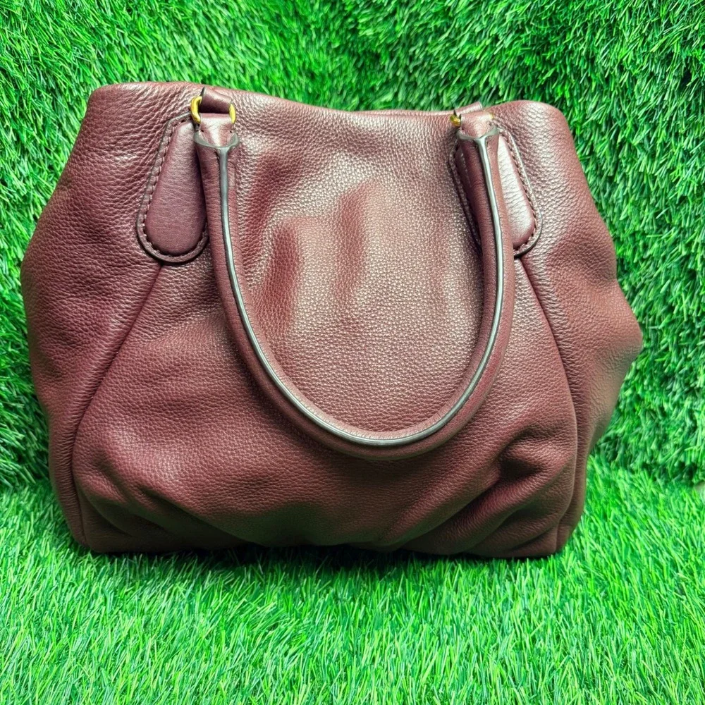 Marc by Marc Jacobs Too Hot To Handle Satchel Burgundy Leather Bag M0009406 604